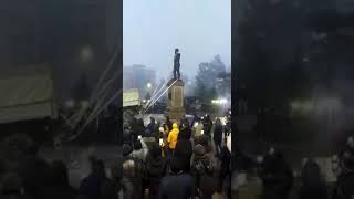 КАК ПРЕСЛЕДУЮТ ЗА ЛЕГЕНДАРНЫЙ СНОС ПАМЯТНИКА НАЗАРБАЕВА #Талдыкорган, 27.01.2022 #kazakhstan #euinkz