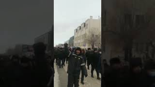 КОСТАНАЙ. ШЕСТВИЕ К АКИМАТУ